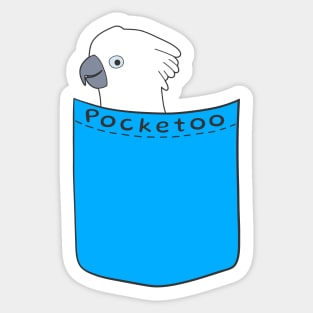 Pocketoo - A Pocket Cockatoo Sticker